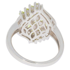 Sterling Silver Semi Mount Ring Setting Marquise MQ 5X2.5mm Cluster - Syzjewelry