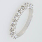 Sterling Silver Semi Mount Ring Setting Round RD 3x3mm 1680R - Syzjewelry