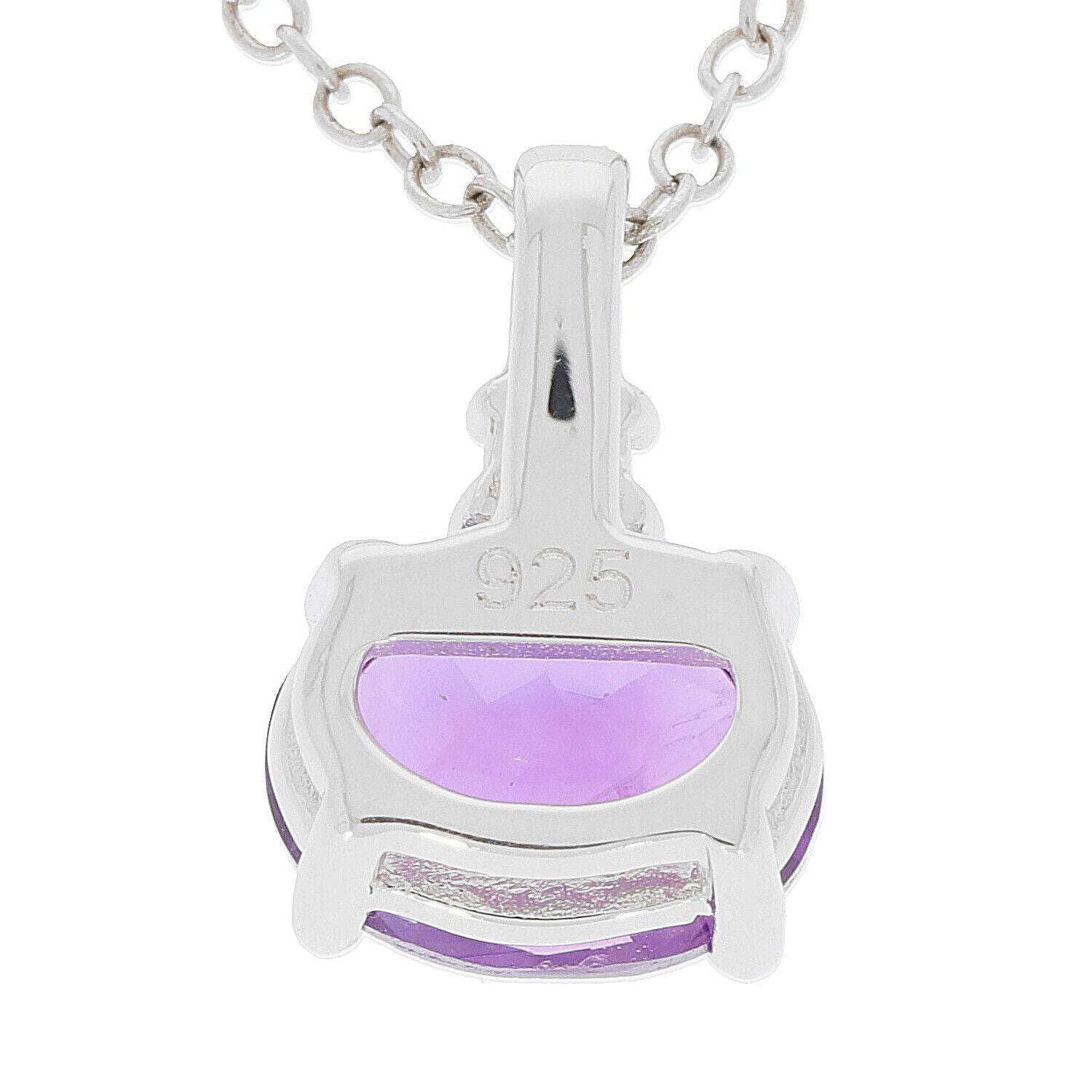 Sterling Silver Semi Mount Pendant Setting Oval OV 8X6mm White Topaz 24124 - Syzjewelry