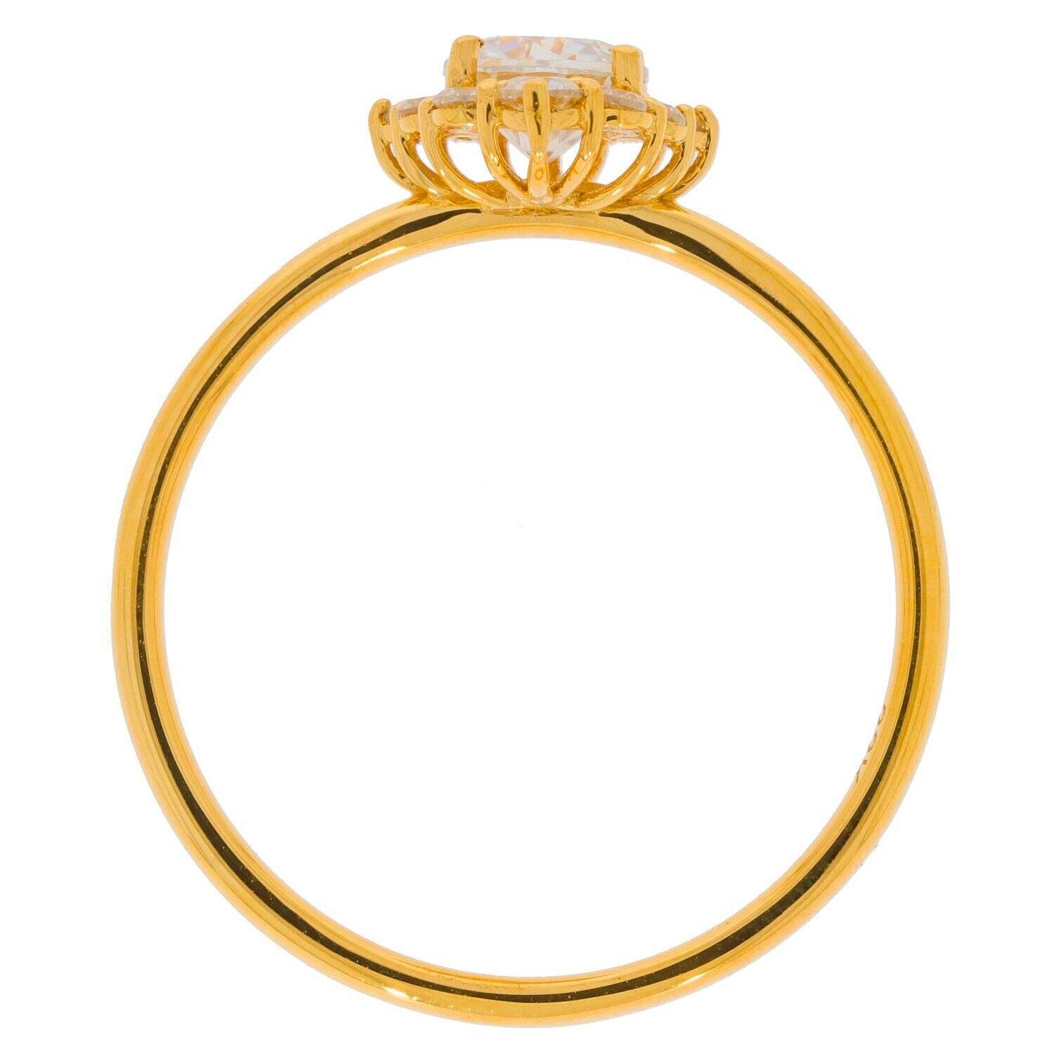 Sterling Silver Semi Mount Ring Setting Round RD 5X5mm Halo Topaz - Syzjewelry