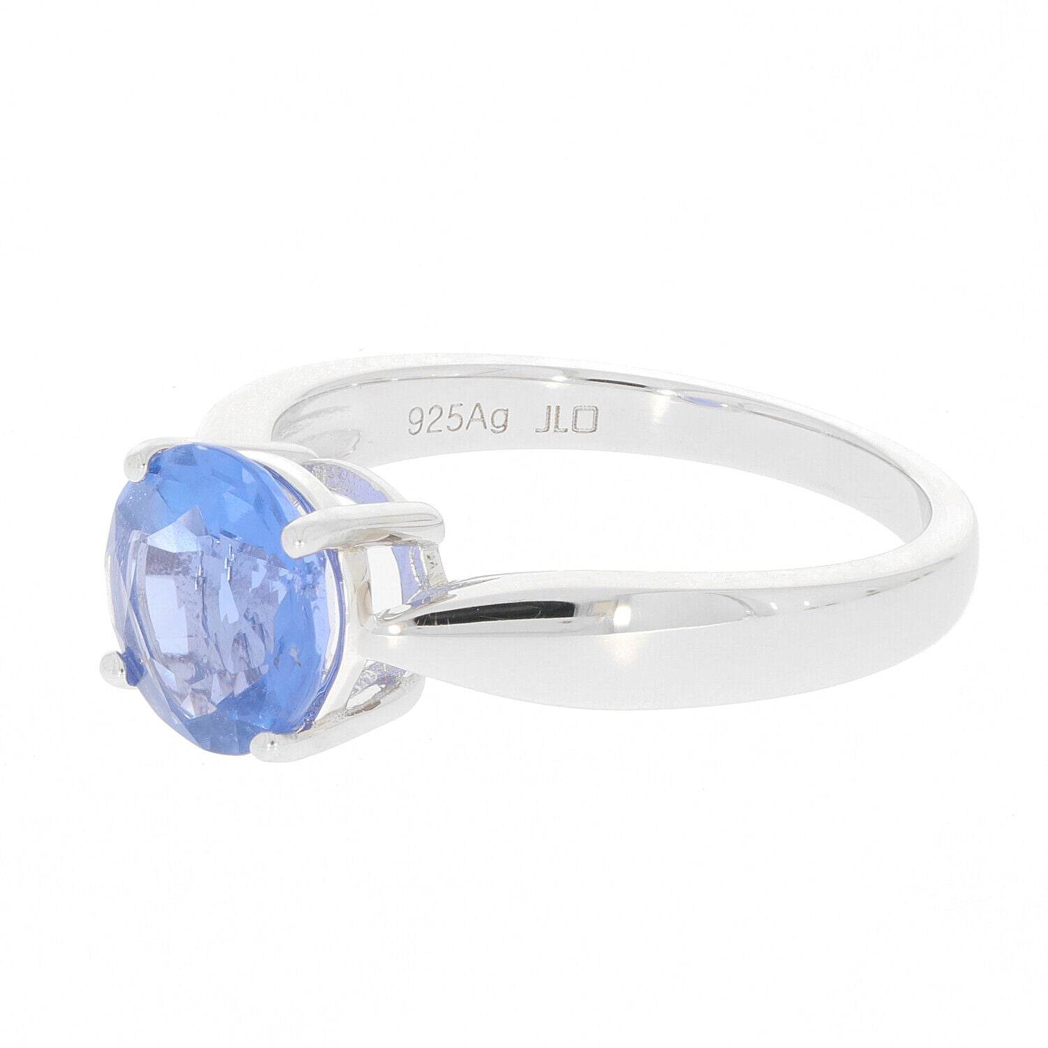 Sterling Silver Semi Mount Ring Setting Round RD 8x8mm White Topaz PJC4624R - Syzjewelry