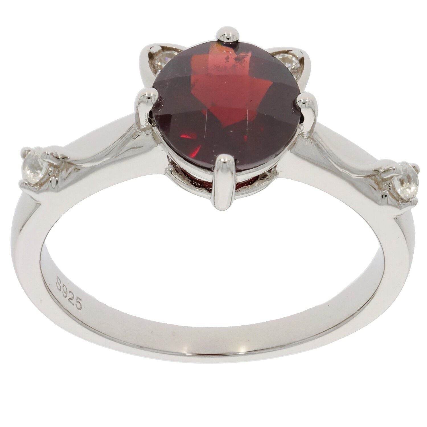 Sterling Silver Semi Mount Ring Setting Round RD 8x8mm White Topaz D - PJC2849 - Syzjewelry