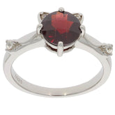 Sterling Silver Semi Mount Ring Setting Round RD 8x8mm White Topaz D - PJC2849 - Syzjewelry