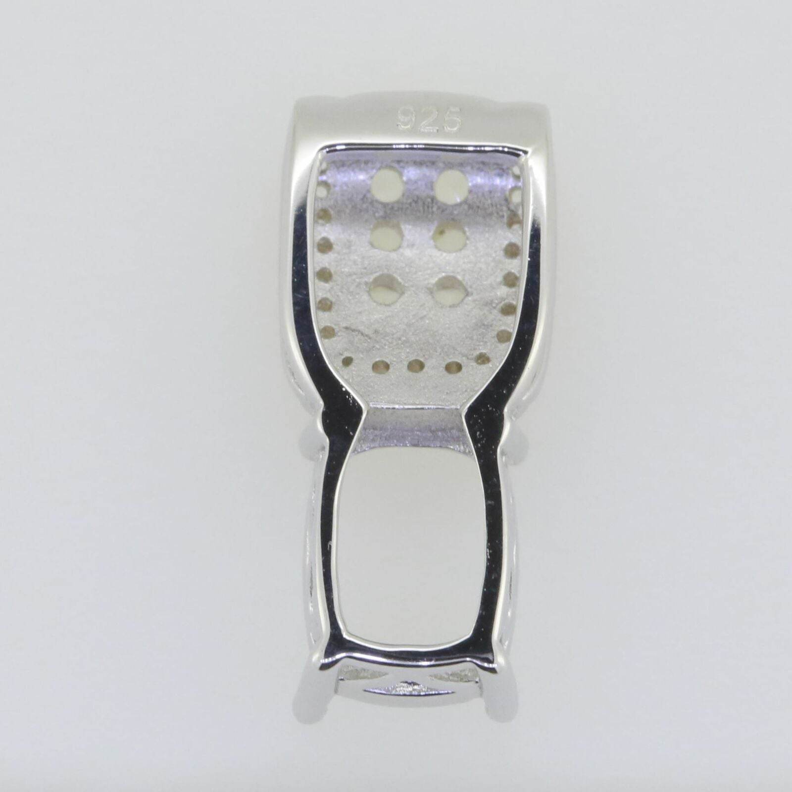 14K White Gold Semi Mount Pendant Setting Cushion CU 9x7mm PJC2233P14KW - Syzjewelry