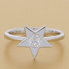 Sterling Silver Semi Mount Ring Setting Round RD 5X5mm D - PJC22799R - Syzjewelry