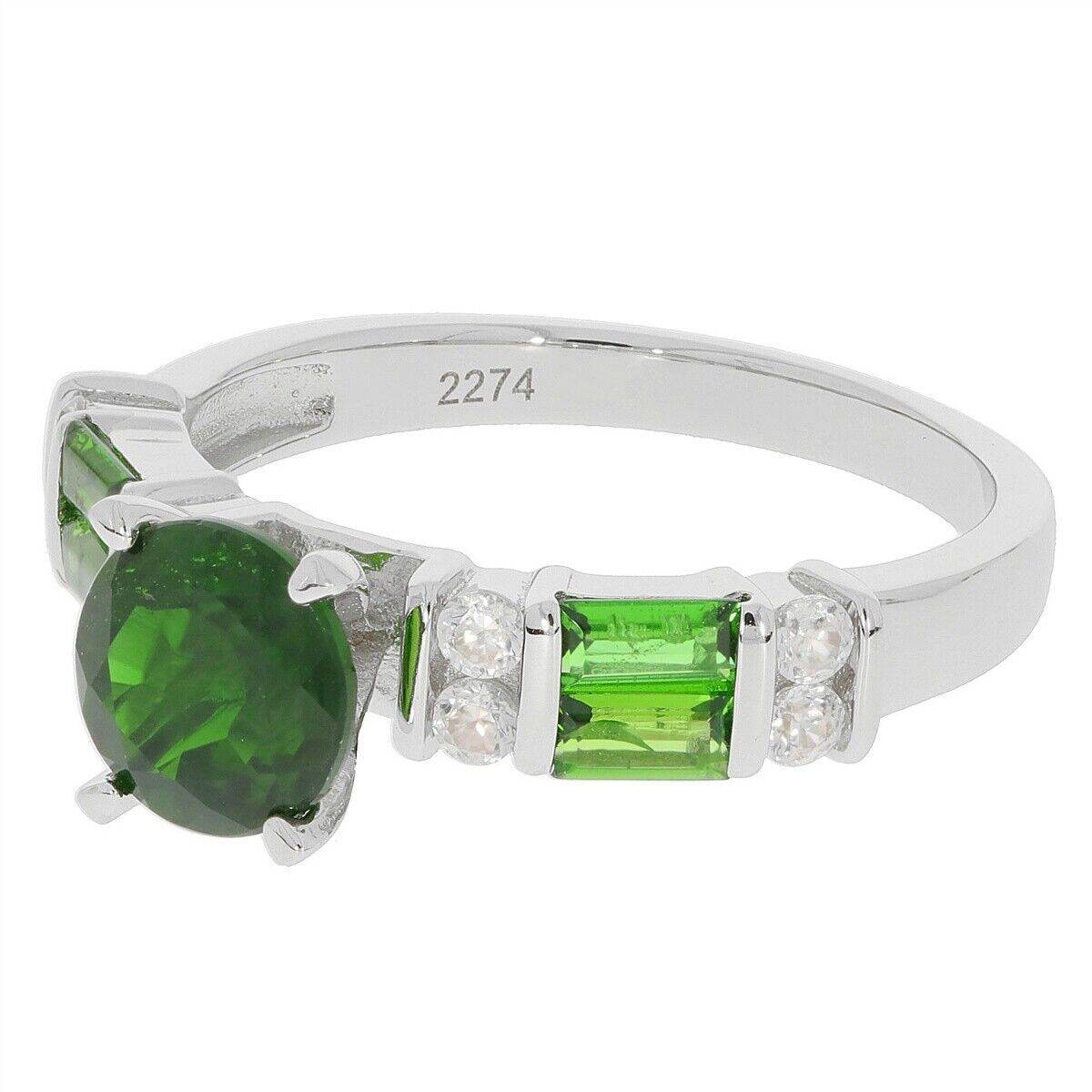 Sterling Silver Semi Mount Ring Setting Round RD 7x7mm White Topaz PJC2274R - Syzjewelry