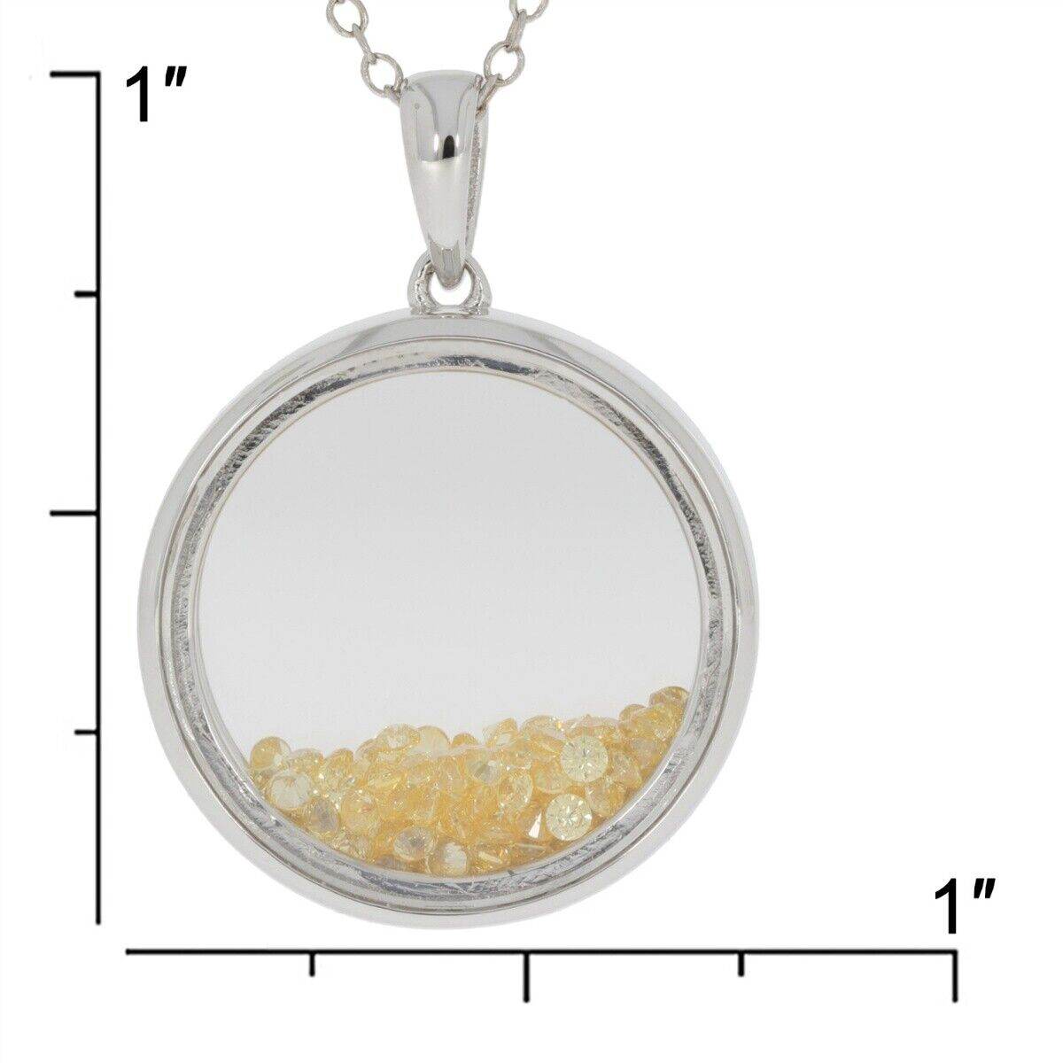 Sterling Silver Semi Mount Pendant Setting Gemstone Shaker Locket Pendant - Syzjewelry