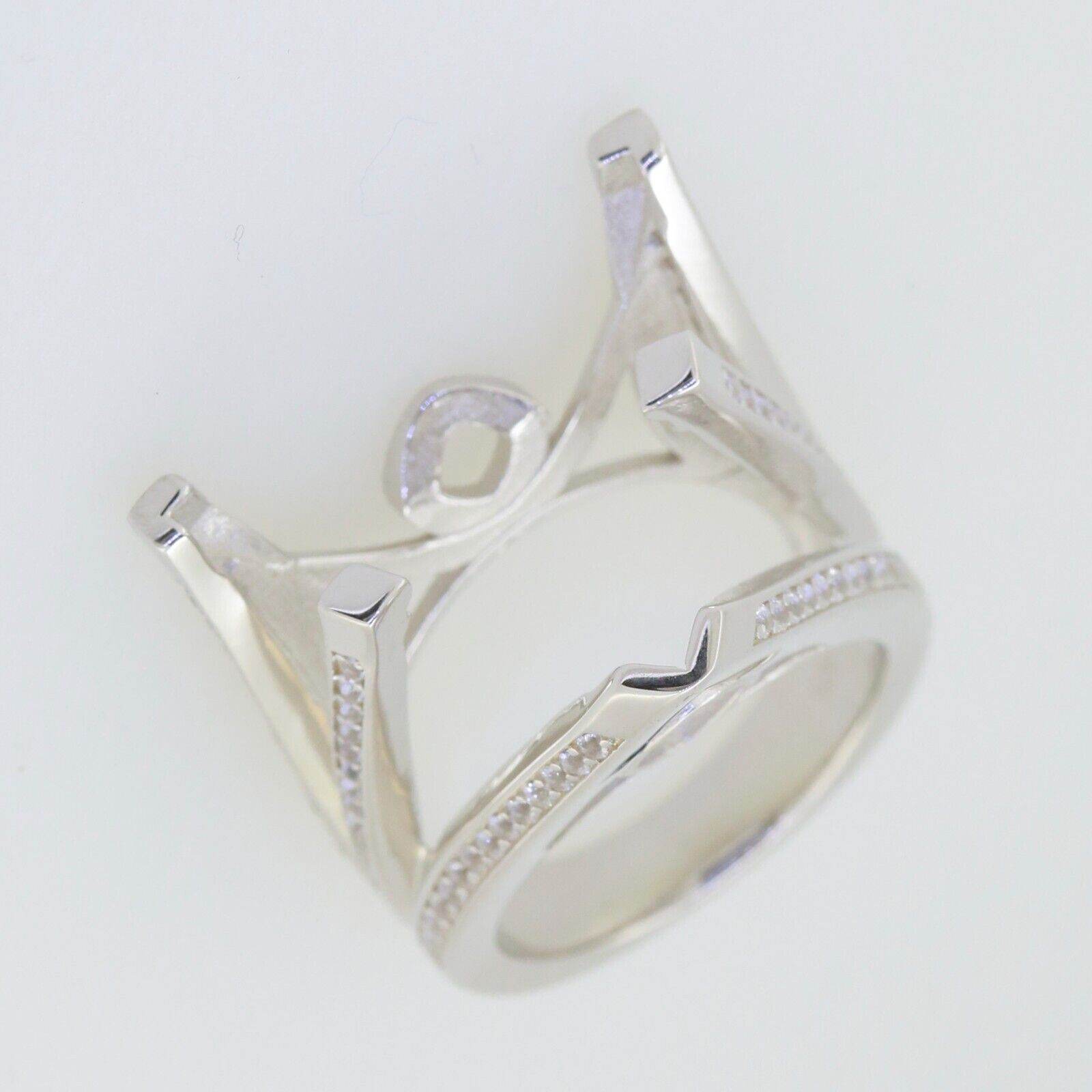 Sterling Silver Semi Mount Ring Setting Trillion TRI 20x20mm CU 5x5mm - Syzjewelry