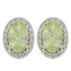 Sterling Silver Semi Mount Earrings Setting Oval OV 6x4mm PJC27587E - Syzjewelry