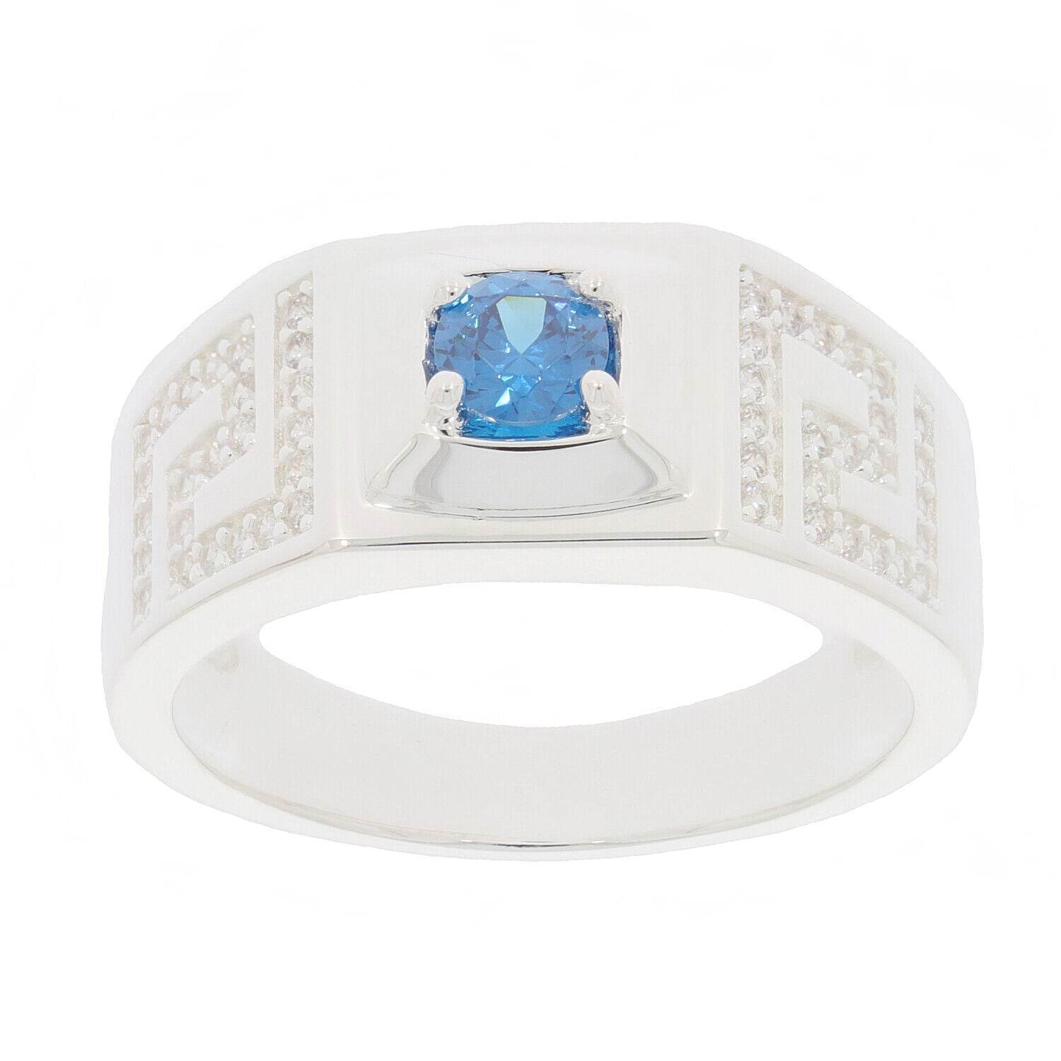 Men's Sterling Silver Semi Mount Ring Setting Round RD 4x4mm - Syzjewelry