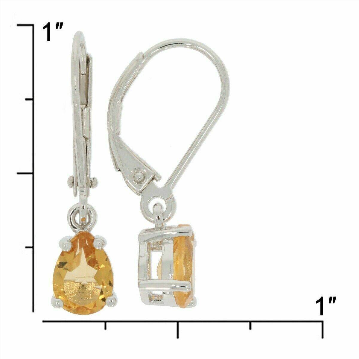 Sterling Silver Semi Mount Earring Setting Pear PE 7x5 mm White Topaz - Syzjewelry