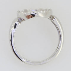 Sterling Silver Semi Mount Ring Setting Cabochon Oval OV 15x11mm Hammered Shank - Syzjewelry