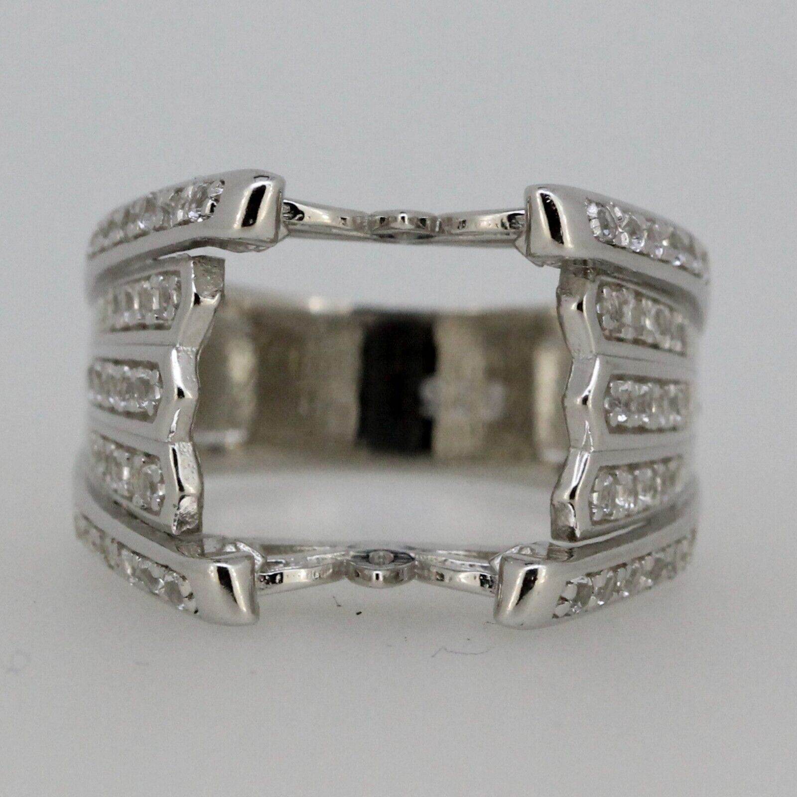 Sterling Silver Semi Mount Ring Setting OCT 14x10mm White Topaz White Topaz - Syzjewelry