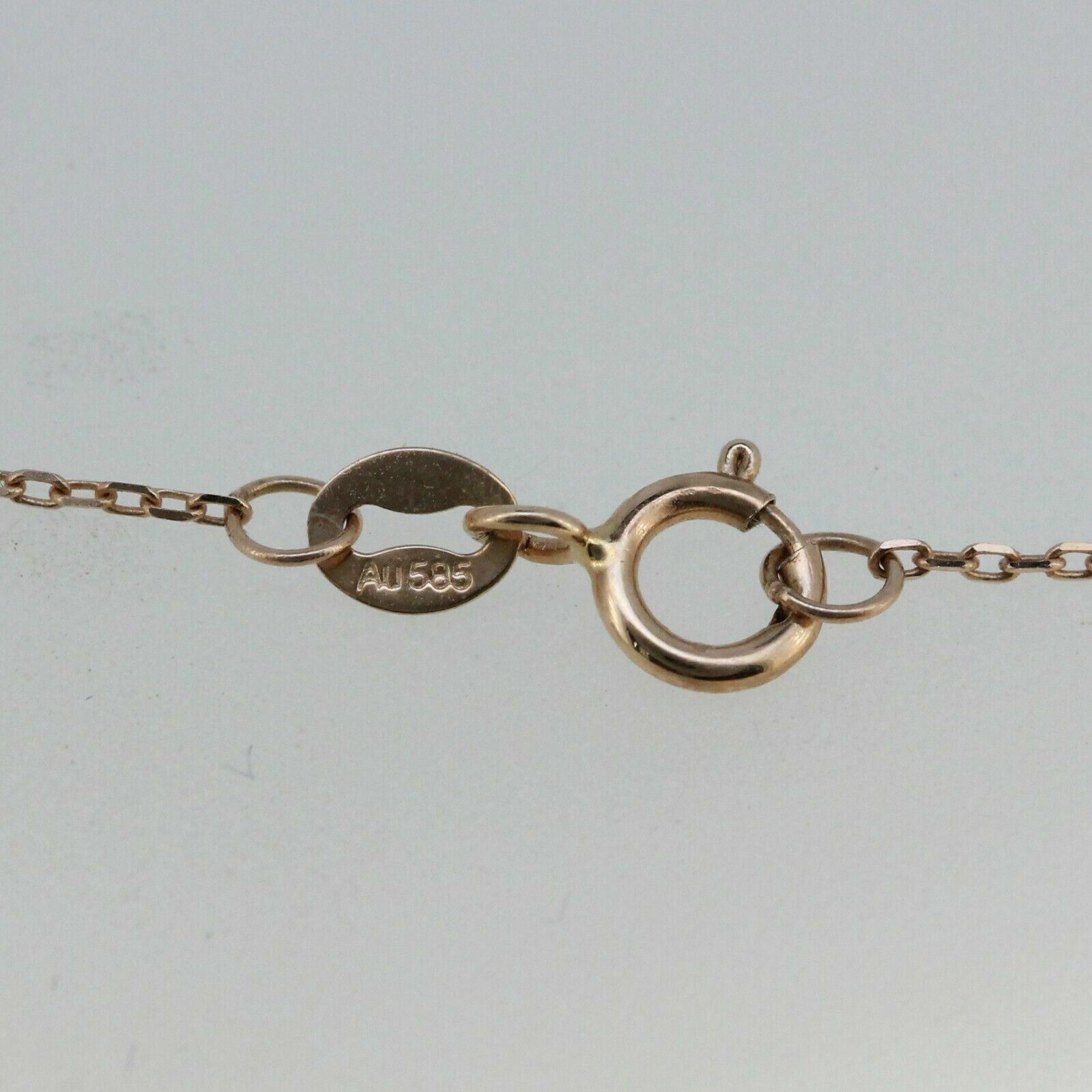 14K White Gold & Diamond Semi Mount Pendant Setting Oct 10x8mm 18" Lobser - Syzjewelry