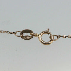 14K White Gold & Diamond Semi Mount Pendant Setting Oct 10x8mm 18" Lobser - Syzjewelry