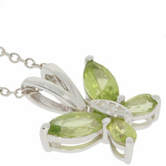 Sterling Silver Semi Mount Pendant Setting MQ 8X4mm PE 5x3mm Butterfly - Syzjewelry