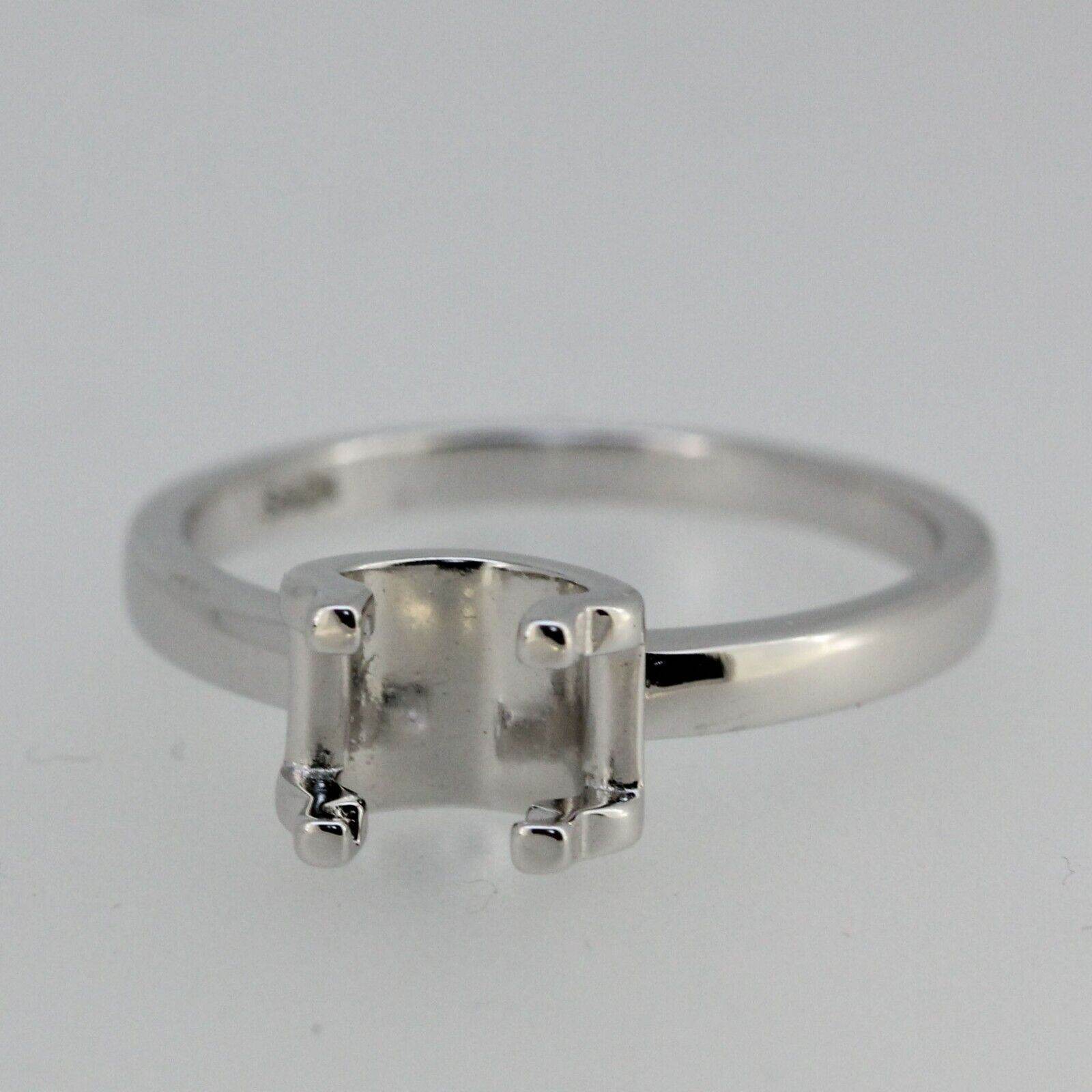Sterling Silver Semi Mount Ring Setting Round RD 7x7mm - Syzjewelry