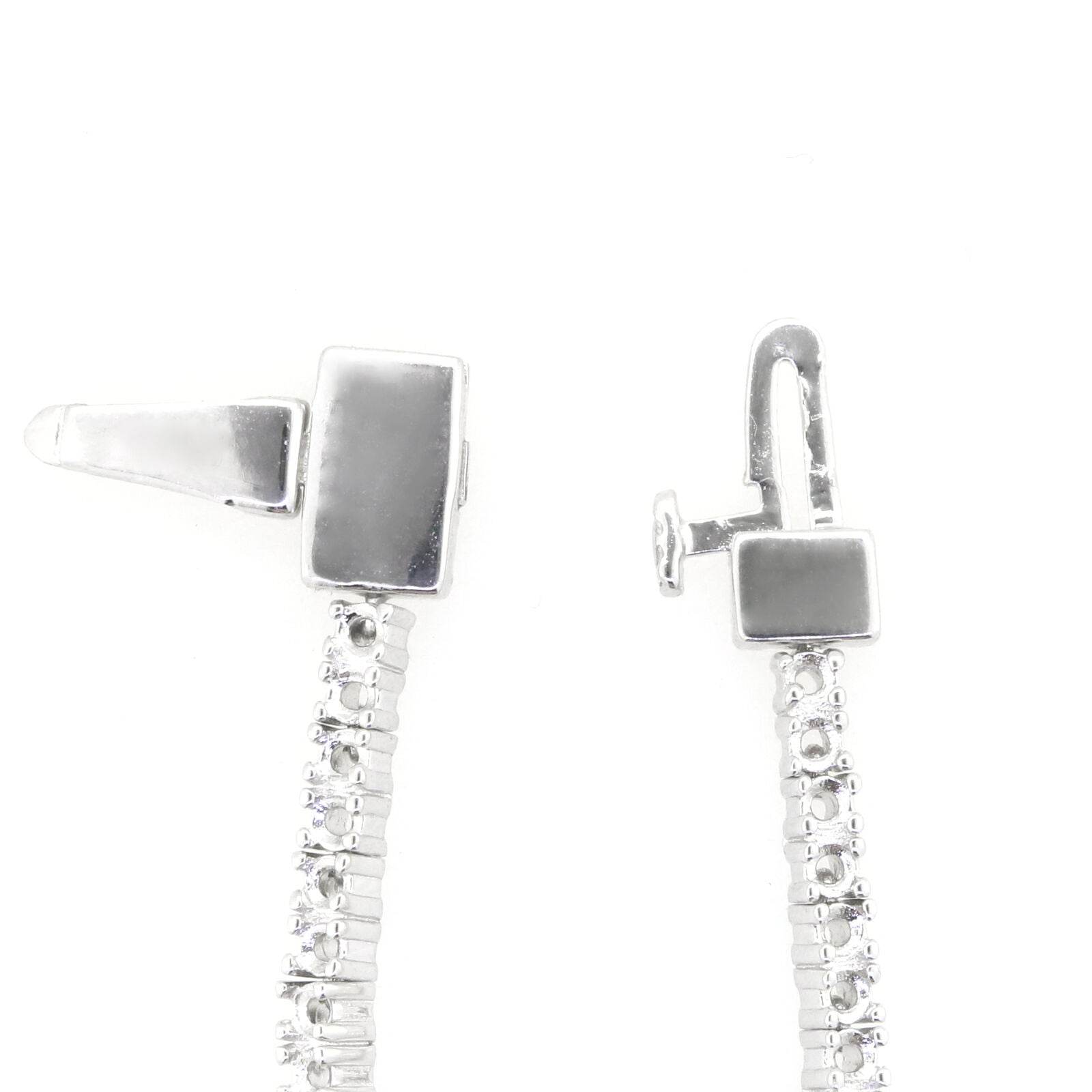 14K White Gold Semi Mount Tennis Bracelet Setting Round RD 2x2mm - Syzjewelry