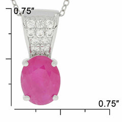 Sterling Silver Semi Mount Pendants Setting OV 10X8mm White Topaz - Syzjewelry