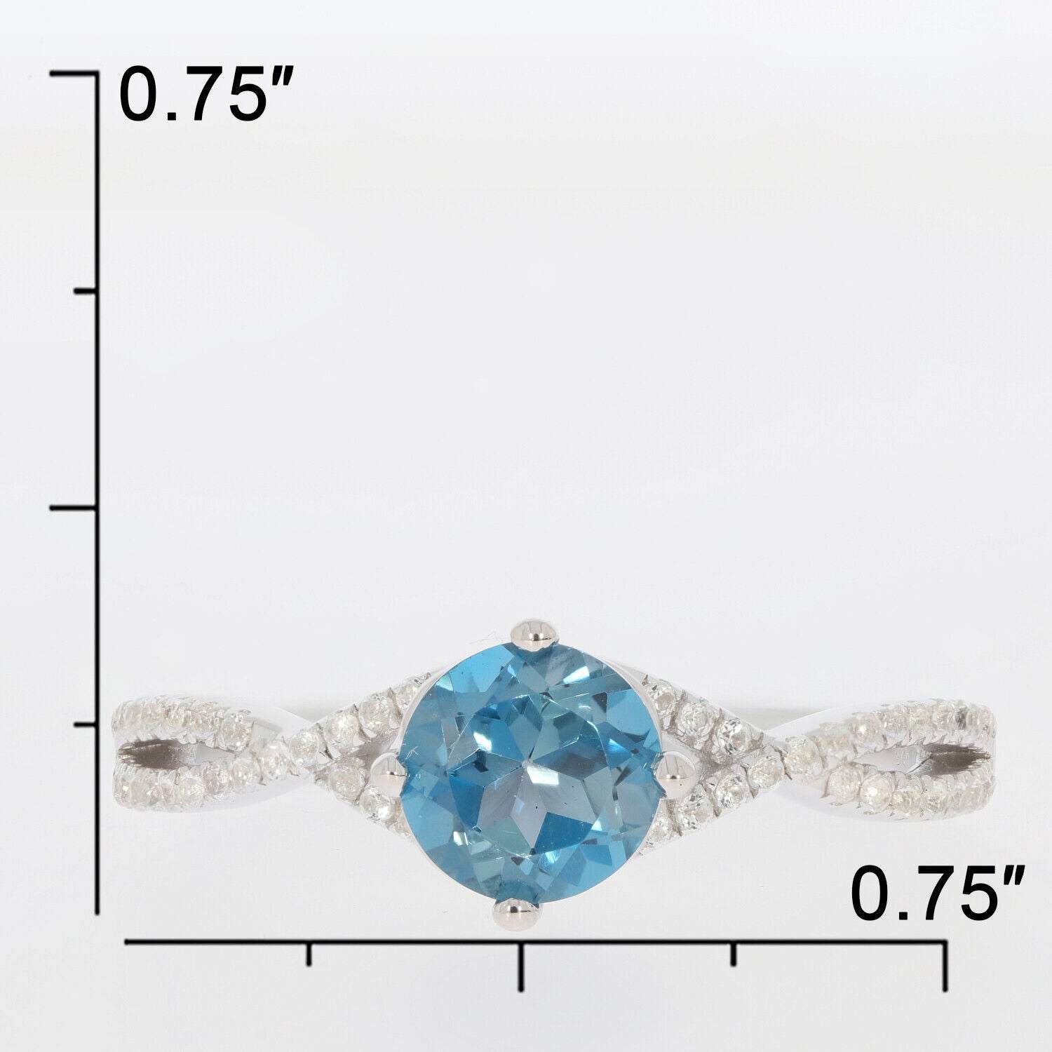 Sterling Silver Semi Mount Ring Setting Round RD 6X6mm Cross Shank White Top - Syzjewelry