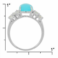 Sterling Silver Semi Mount Ring Setting Oval OV 10x8mm White Topaz N0202PJC2 - Syzjewelry