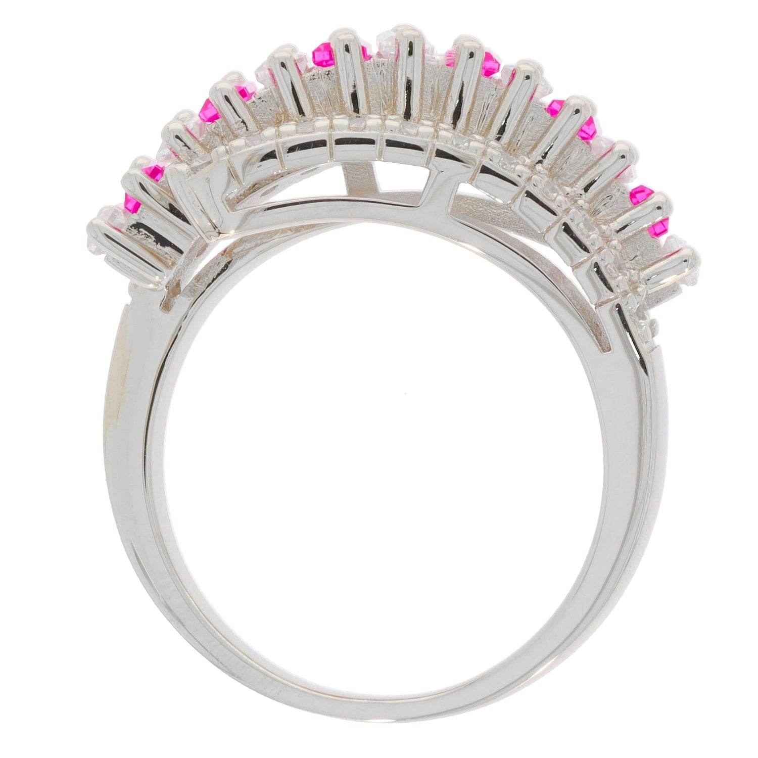 Sterling Silver Semi Mount Ring Setting Emerald OCT 4X2mm D - PJC28370R - Syzjewelry