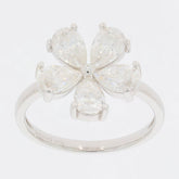 Sterling Silver Semi Mount Ring Setting Pear PE 6X4mm D - PJC22798R - Syzjewelry