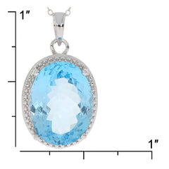 Sterling Silver Semi Mount Pendant Setting Oval OV 20X15mm - Syzjewelry