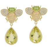 Sterling Silver Semi Mount Earrings Setting PEAR PE 14X10MM OV 8X6 6x4 Bee - Syzjewelry