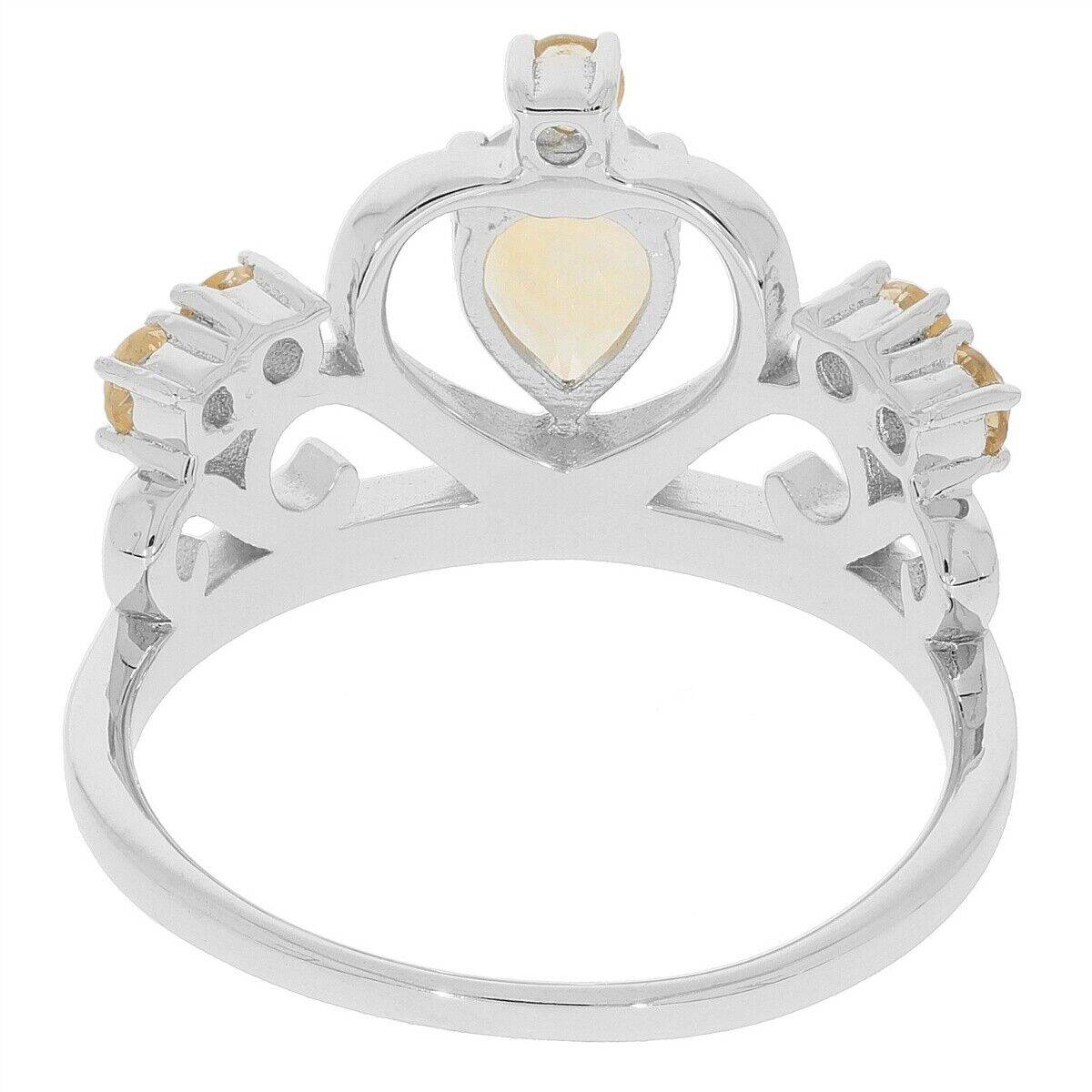 Sterling Silver Semi Mount Ring Setting PE 7X5mm White Topaz - Syzjewelry