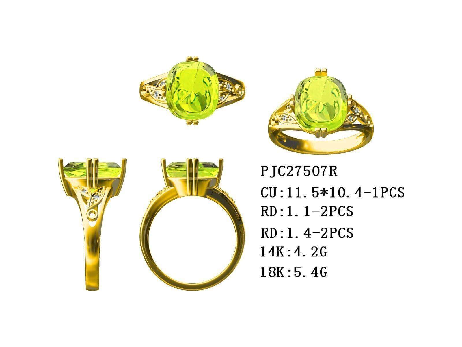 14K White Gold & Diamond Semi Mount Ring Setting OV 11.5x10.4 - Syzjewelry