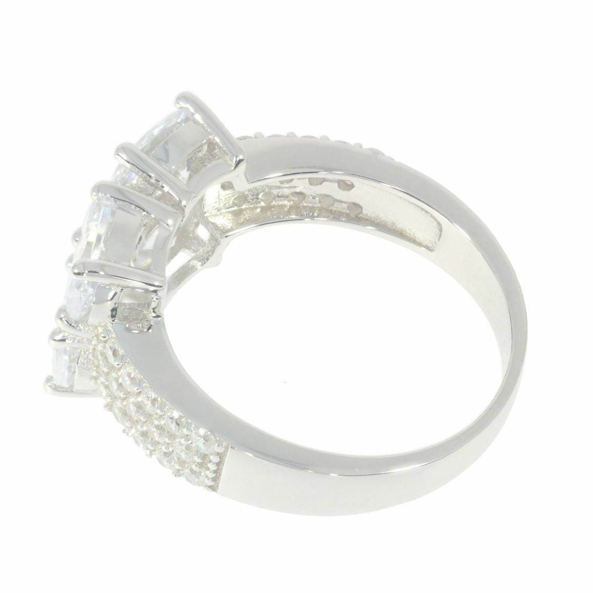 Sterling Silver Semi Mount Ring Setting OV 7X5mm White Topaz PJC954R - Syzjewelry