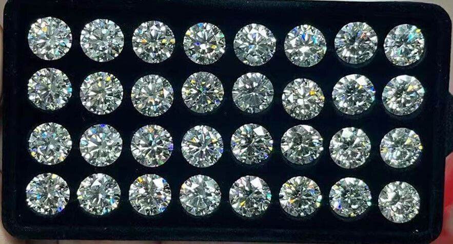 5 Carat Round 11mm Loose Moissanite White D Color RD 11x11mm VVS1 Certificate - Syzjewelry