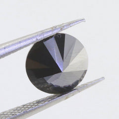 Round 8mm Black Color loose moissanite 2 Carat RD 8x8mm - Syzjewelry