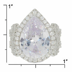 Sterling Silver Semi Mount Ring Setting PE 18X13mm Butterfly Knot Shank Soli - Syzjewelry