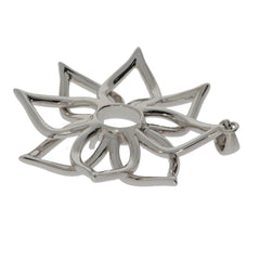 Sterling Silver Semi Mount Pendant Setting Oval OV 9x7mm - Syzjewelry