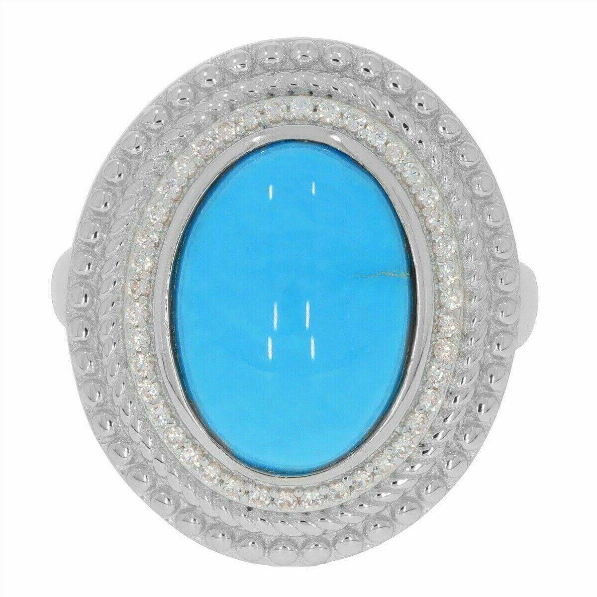 Sterling Silver Semi Mount Ring Setting Oval OV 14x10mm Cabochon White Solid - Syzjewelry