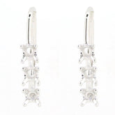 Sterling Silver Semi Mount Earrings Setting Round RD 4x4mm Leverback W - Syzjewelry