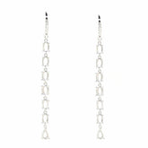 Sterling Silver Semi Mount Earrings Setting Oval OV PE 6X4mm White Topaz - Syzjewelry