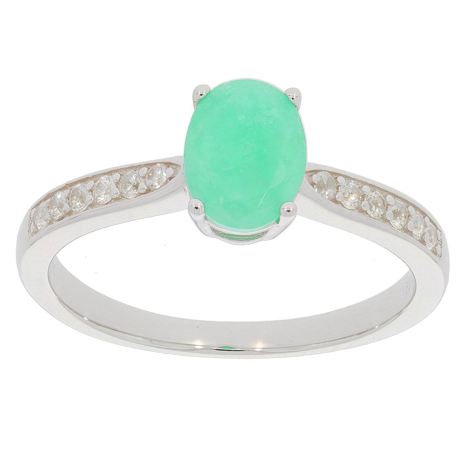 Sterling Silver Semi Mount Ring Setting Oval OV 8X6mm D - PJC20334R - 1 - Syzjewelry