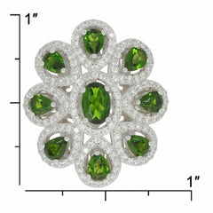 Sterling Silver Semi Mount Ring Setting OV 6X4mm White Topaz Solid - Syzjewelry