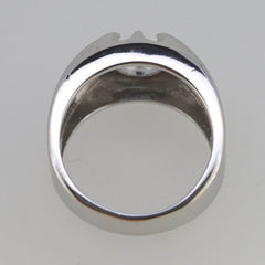 Men's Sterling Silver Semi Mount Ring Setting Round RD 7x7mm Ring Solid - Syzjewelry
