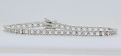 Sterling Silver Semi Mount Tennis Bracelet Setting Round RD 4x4mm - Syzjewelry