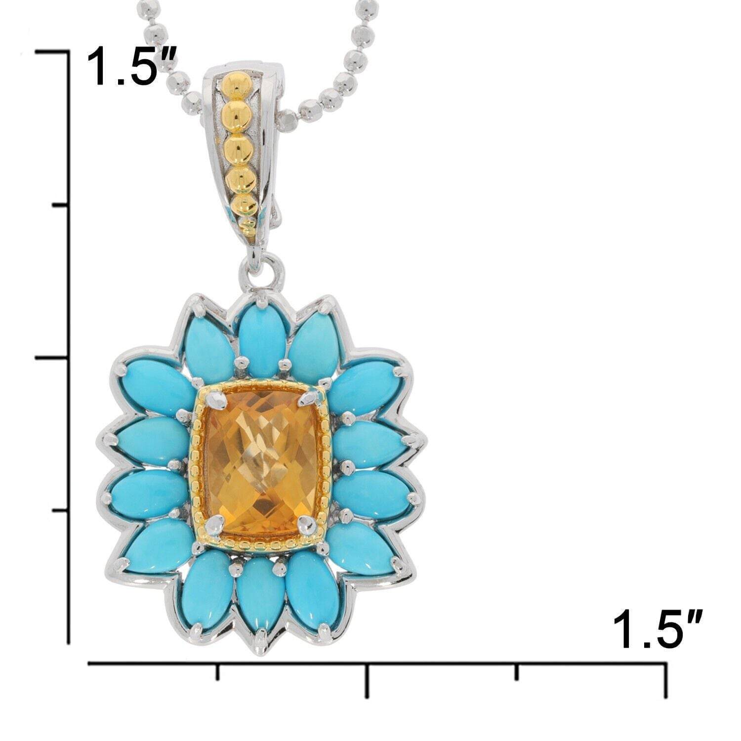 Sterling Silver Semi Mount Pendant Setting Cushion CU 14X10mm PE5x3 OV5x3 - Syzjewelry