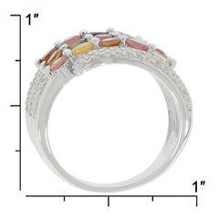 Sterling Silver Semi Mount Ring Setting RD 3x3mm White Topaz PJC2781R - Syzjewelry