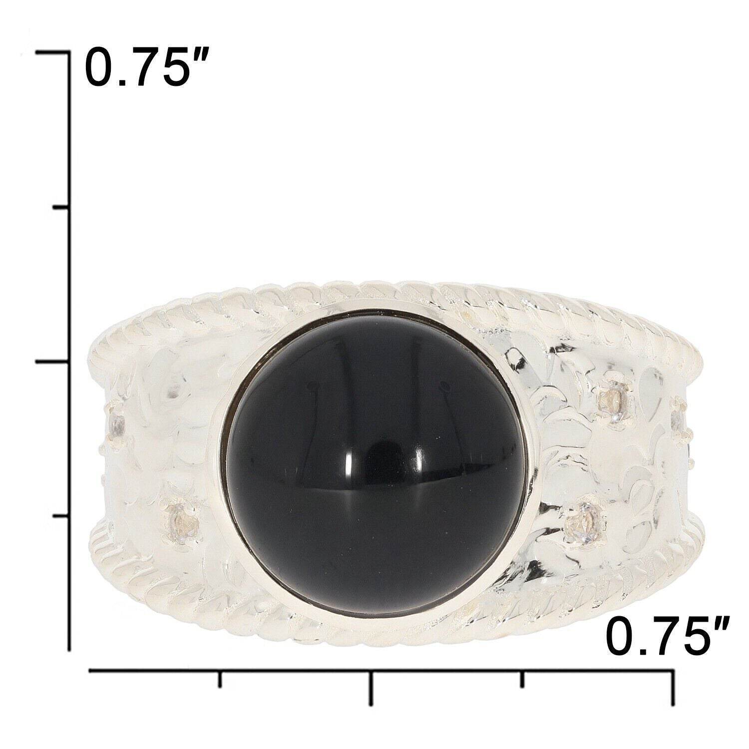 Sterling Silver Semi Mount Ring Setting Round RD 10X10mm Cabochon - Syzjewelry