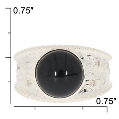 Sterling Silver Semi Mount Ring Setting Round RD 10X10mm Cabochon - Syzjewelry