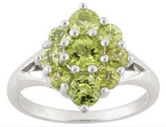 Sterling Silver Semi Mount Ring Setting Round RD 6.5x6.5 4.5 3.5mm Cluster - Syzjewelry