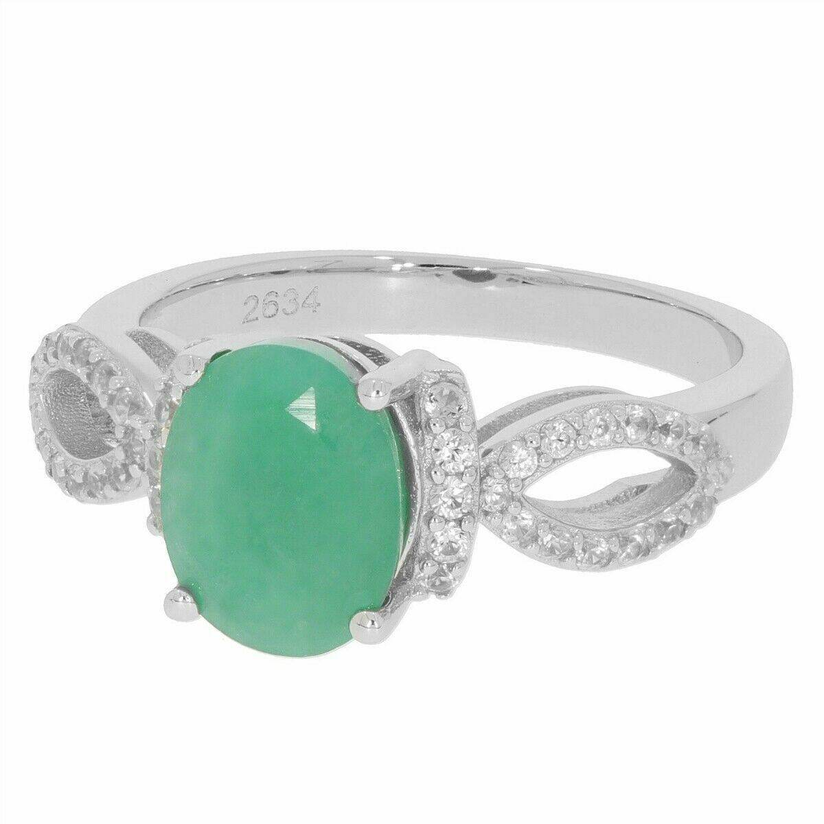 Sterling Silver Semi Mount Ring Setting Oval OV 9x7mm White Topaz PJC2634R - Syzjewelry