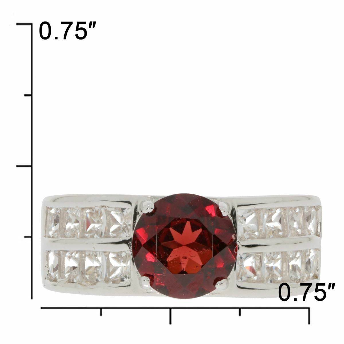 Sterling Silver Semi Mount Ring Setting RD 8x8mm White Topaz - Syzjewelry